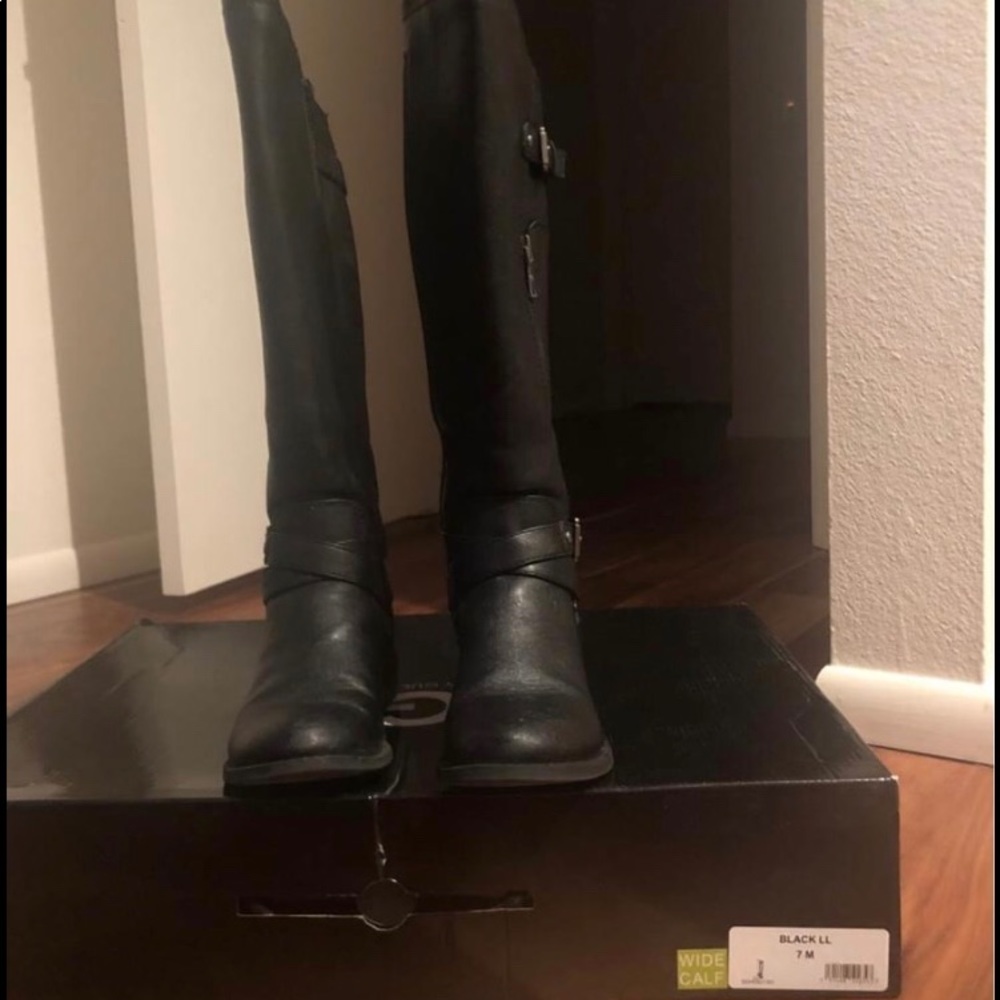 Guess wide calf boots